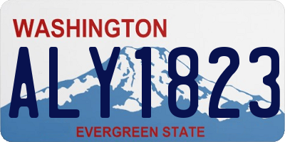 WA license plate ALY1823