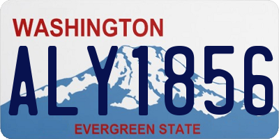 WA license plate ALY1856