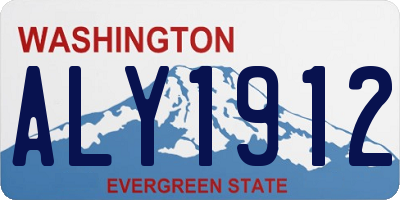WA license plate ALY1912