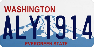 WA license plate ALY1914