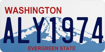 WA license plate ALY1974