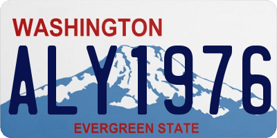 WA license plate ALY1976
