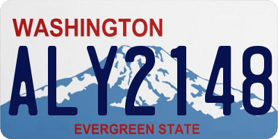 WA license plate ALY2148