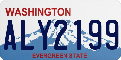 WA license plate ALY2199