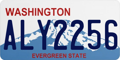 WA license plate ALY2256