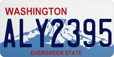 WA license plate ALY2395