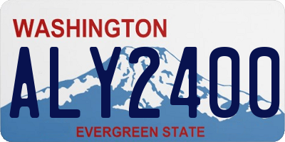 WA license plate ALY2400