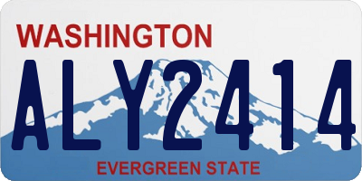 WA license plate ALY2414