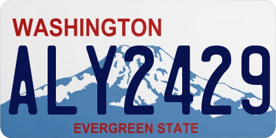 WA license plate ALY2429