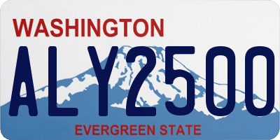 WA license plate ALY2500