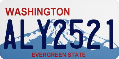 WA license plate ALY2521