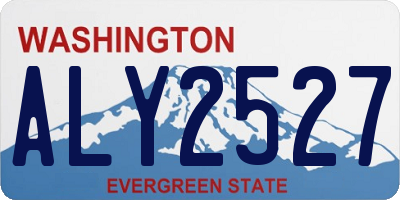 WA license plate ALY2527