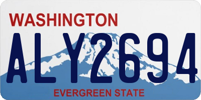 WA license plate ALY2694