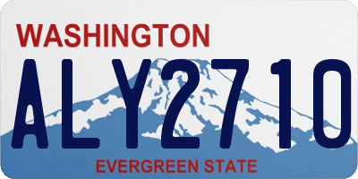 WA license plate ALY2710