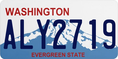 WA license plate ALY2719