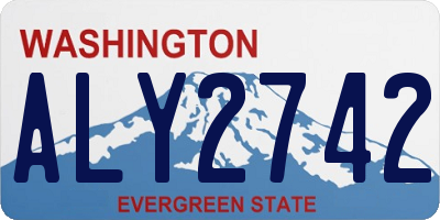 WA license plate ALY2742