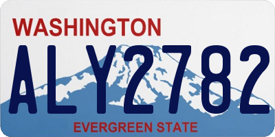 WA license plate ALY2782