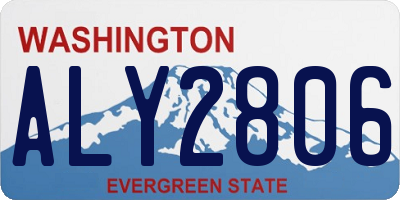 WA license plate ALY2806