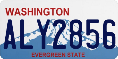 WA license plate ALY2856
