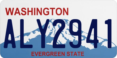 WA license plate ALY2941