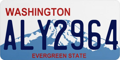 WA license plate ALY2964