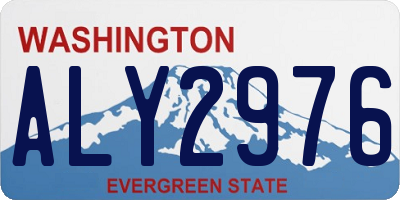 WA license plate ALY2976