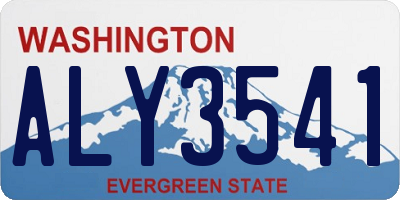 WA license plate ALY3541
