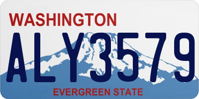 WA license plate ALY3579