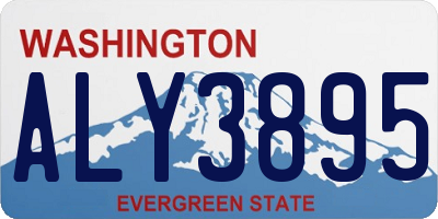 WA license plate ALY3895