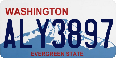 WA license plate ALY3897