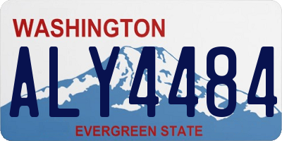WA license plate ALY4484
