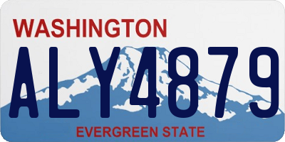 WA license plate ALY4879