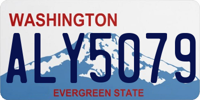 WA license plate ALY5079