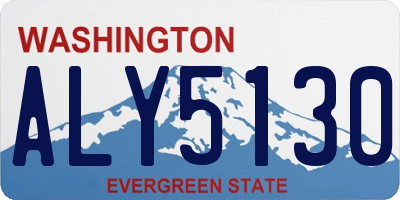 WA license plate ALY5130