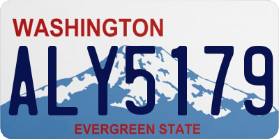 WA license plate ALY5179