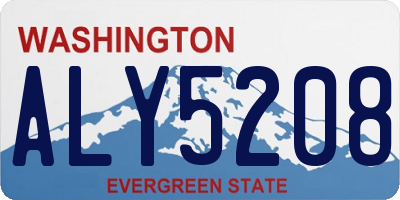 WA license plate ALY5208