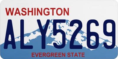WA license plate ALY5269