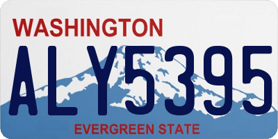 WA license plate ALY5395
