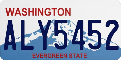 WA license plate ALY5452