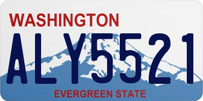 WA license plate ALY5521