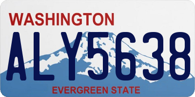 WA license plate ALY5638