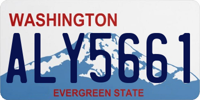 WA license plate ALY5661