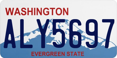 WA license plate ALY5697