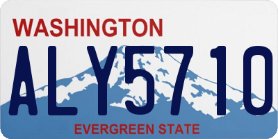 WA license plate ALY5710