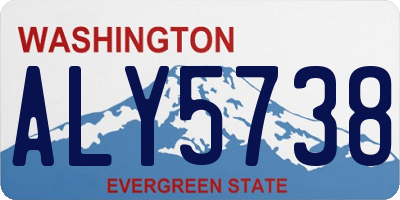 WA license plate ALY5738