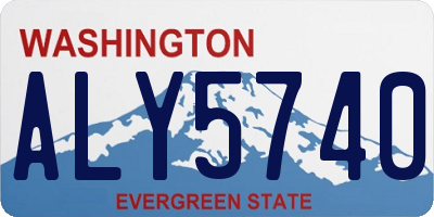 WA license plate ALY5740