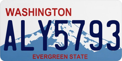 WA license plate ALY5793