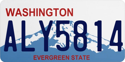 WA license plate ALY5814