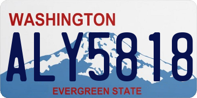 WA license plate ALY5818