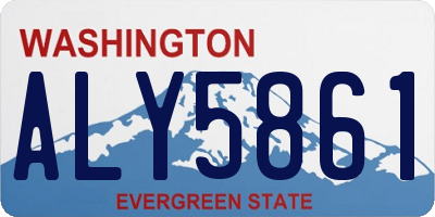WA license plate ALY5861